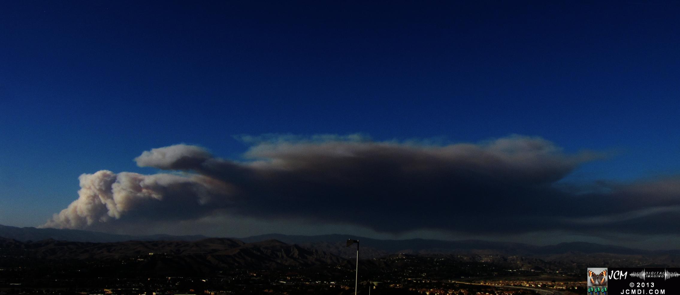 Powerhouse Fire 5-30-2013 Smoke Plume from Santa Clarita